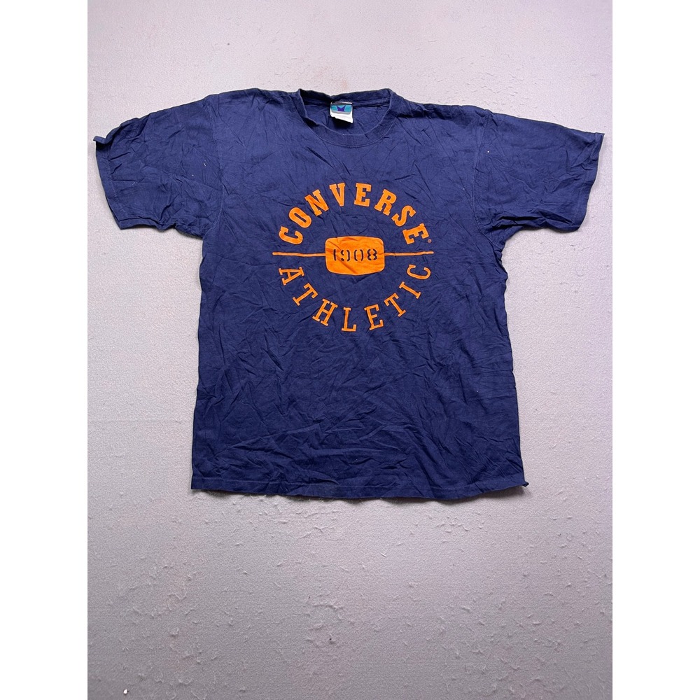 Converse Navy Blue T-Shirt with Orange Logo